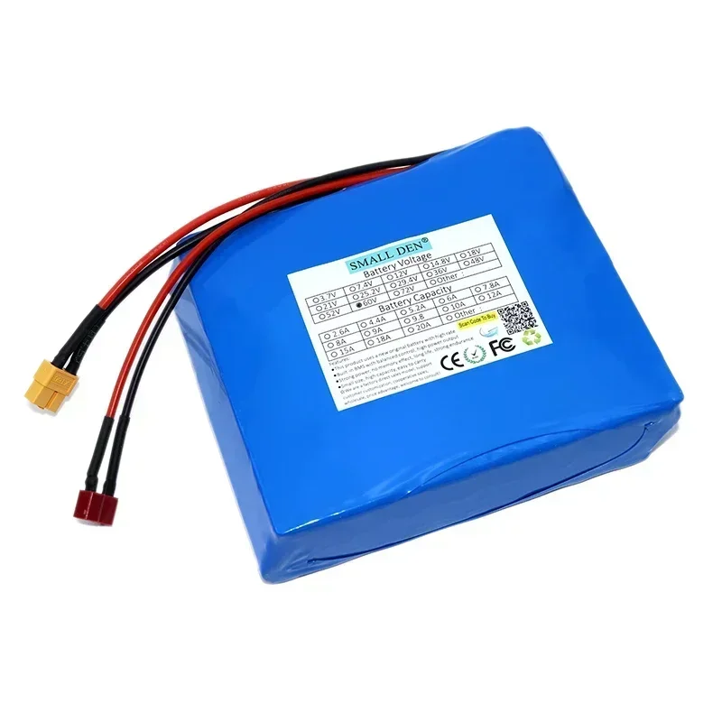 Новый литий-ионный аккумулятор 60 В 6,8 Ач 16S2P 18650 со встроенным BMS 750 Вт, 900 Вт, 15 А, подходит для аккумуляторной батареи, солнечной энергии