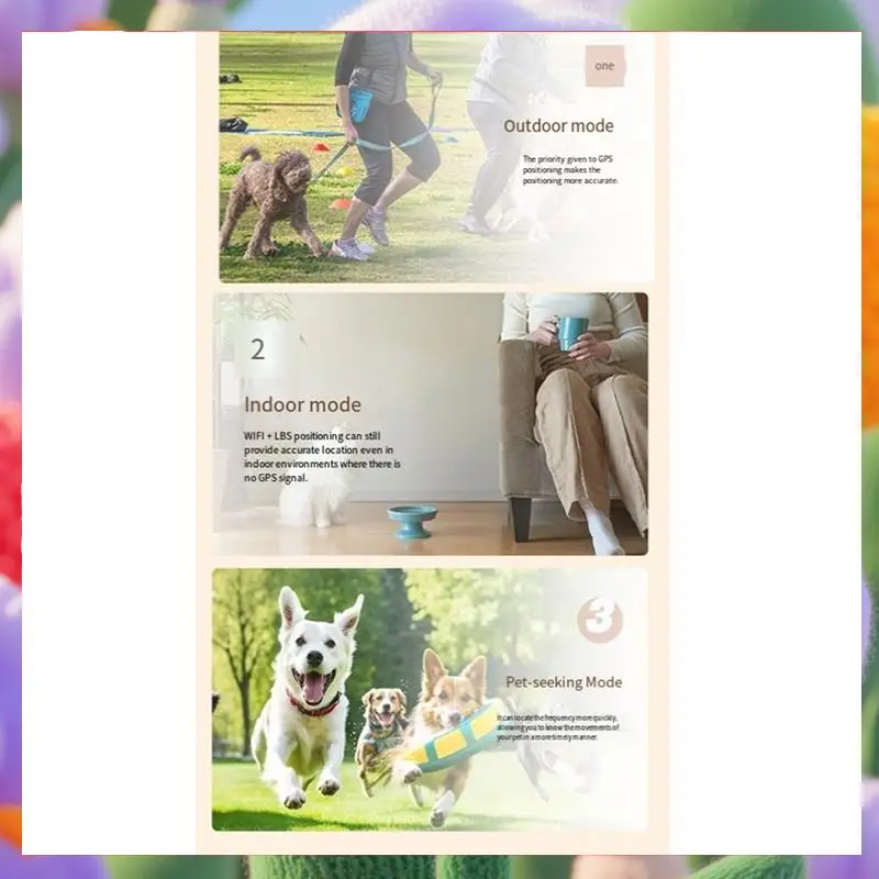 

4G Dog Tracking Collar Locator IP67 Waterproof With Google Map Real Time Tracking For Pets GPS Locator-ABXK