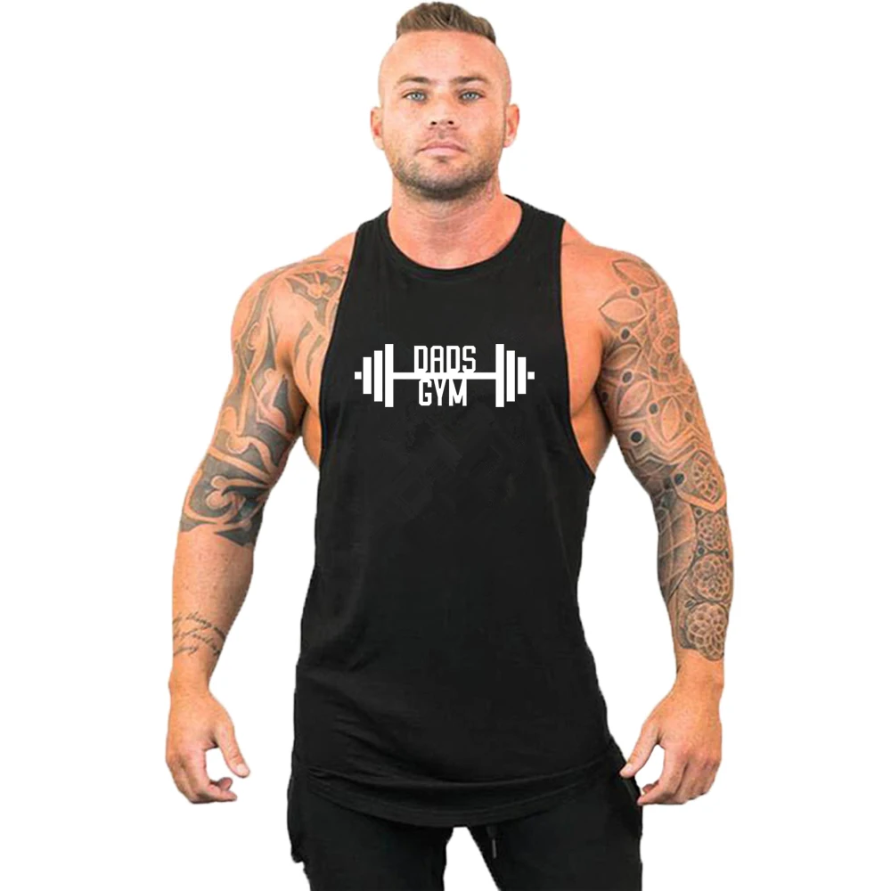 New No.23 Gym Tank Top Sports Brand Cotton Sleeveless Shirt Casual Fashion Fitness Stringer Tank Top Men bodybuilding Clothing