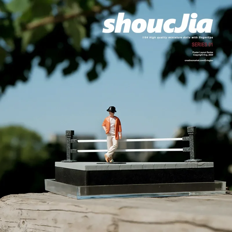 1:64 anime moda masculina mini boneca figura modelo em miniatura fotografia adereços modelo de cena diy mesa areia paisagismo ornamento presente