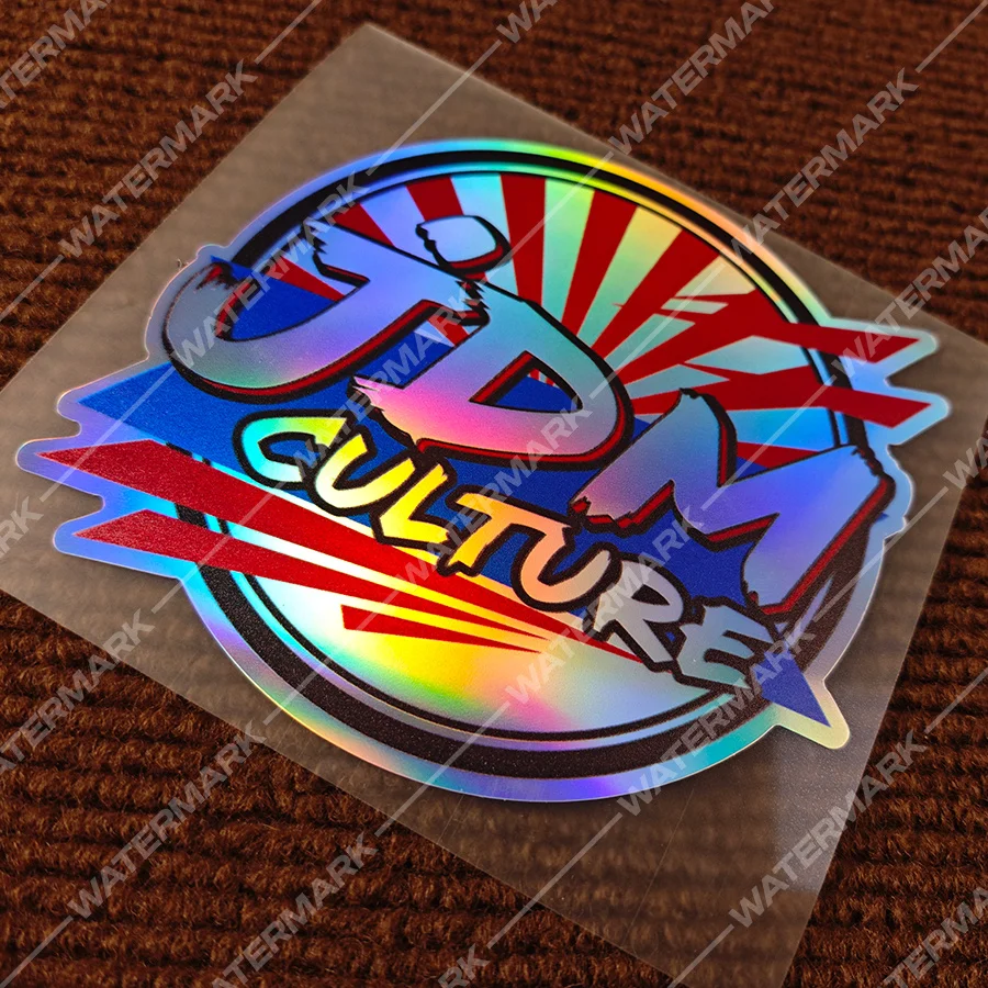 1pc JDM CULTURE Style Pattern Decal, Sticker for Fuel Tanks and Side Panels. Stickers Are Suitable for Cars, Electric Vehicles
