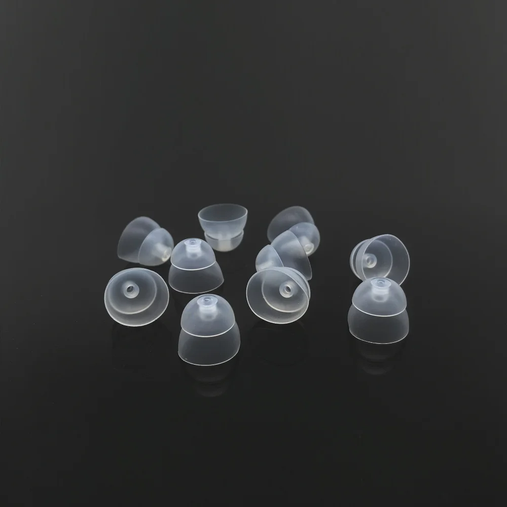 10PCS Open Style Silicone Ear Tips, Soft Replacement Ear Caps, Multi-size S/M/L Flexible Ear Accessory Parts