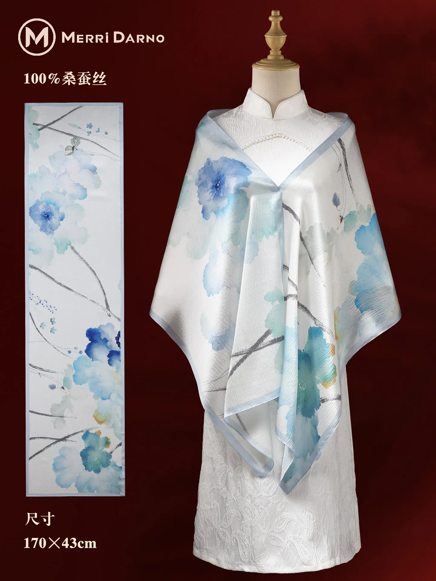 Syal Sutra Mulberry Panjang Wa - Gift Box Wrap Set ulasan dan harga