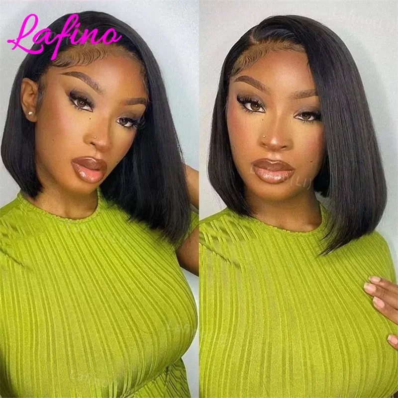 

Bob Wig Human Hair 4X4 Straight Hd Transparent Lace Front Wigs 13X4 Bone Straight Bob Hd Lace Fronta Wigs Human Hair 100%
