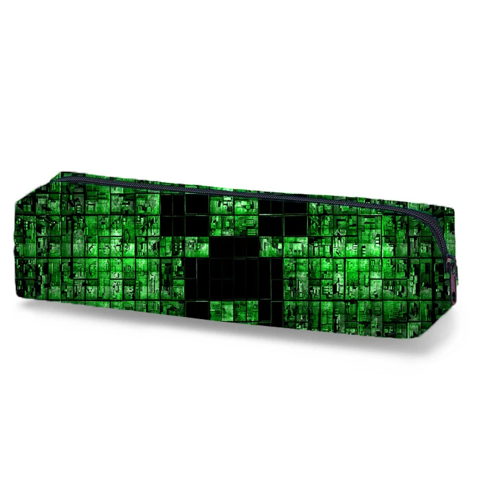 Minecrafte Pencil Bag 10Styles My World Cartoon Creative Double-layer Pencil Case for Students School Large Capacity Bag Toy