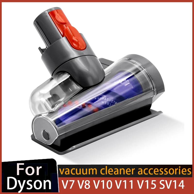 Mini Motorized Tool Brush Head Replacement for Dyson V7 V8 V10 V11 V15 SV10 SV11 SV14 Anti-winding direct drive suction head