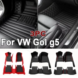 Customized Artificial Leather Car Floor Mat For VW Gol g5 2008 2009 2010 2011 2012 Protect Your Vehicle's Interior Accessory