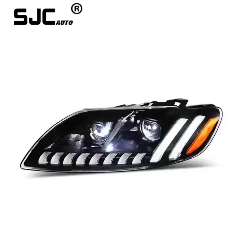 SJC Top Quality Front Lighting For Audi Q7 2006-2015 Headlamps Assembly Modified Full LED Daytime Running Light For Audi Q7