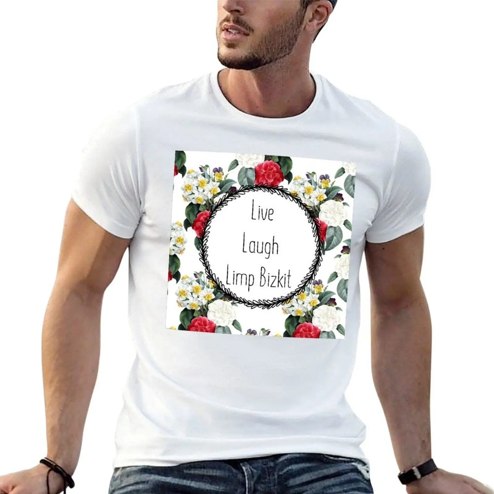 

Live Laugh Limp Bizkit T-Shirt man t shirt designer g man t shirts for men t shirt for man 100 percent cotton T-shirt