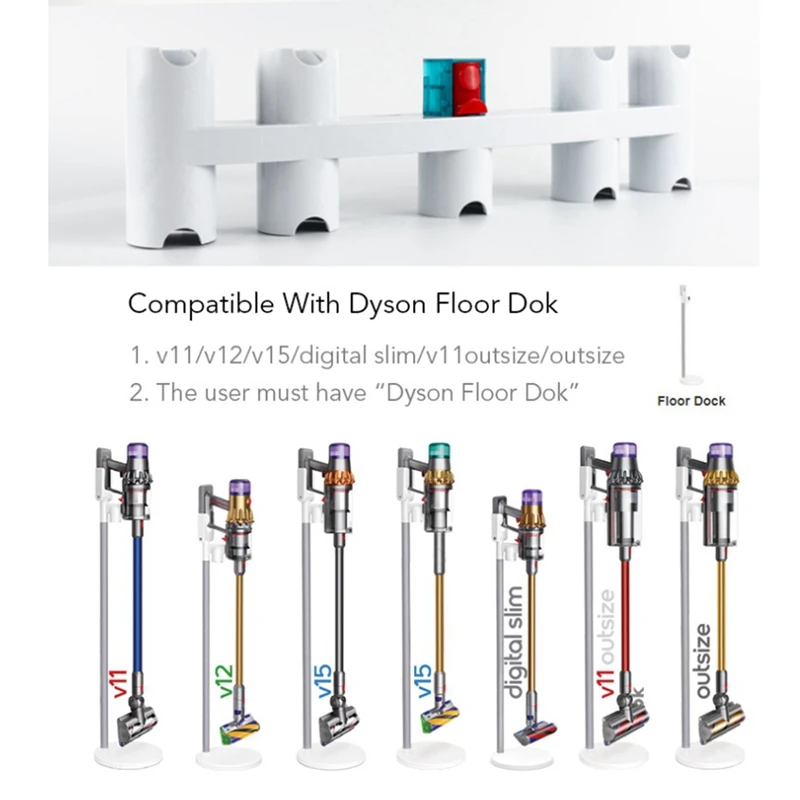 Para dyson v11 dok armazenamento suporte peças de perfuração livre 36.3cm aspirador peças acessórios