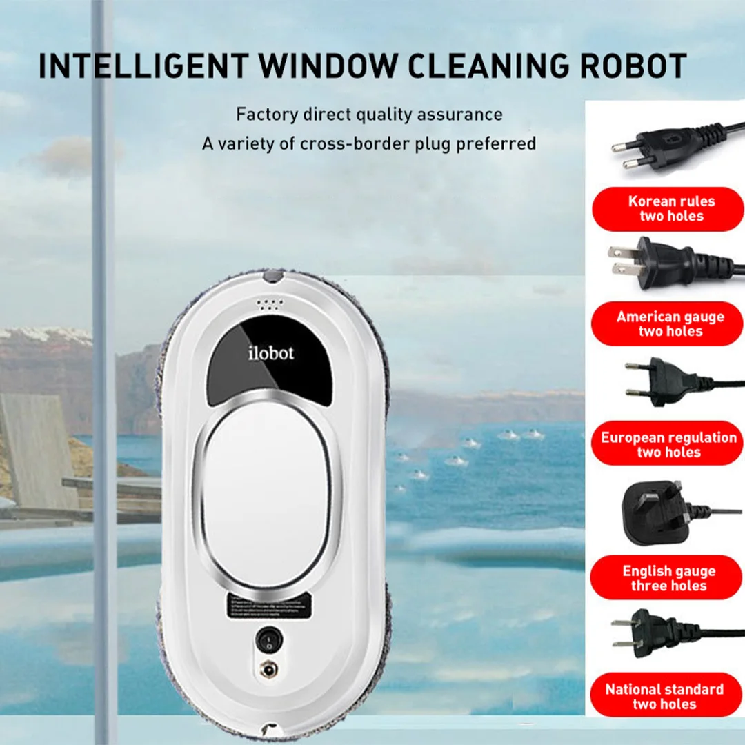 Window Cleaning Robot High Suction Electric Window Cleaner Robot Anti-falling Remote Control Robot Vacuum Cleaner for Glass