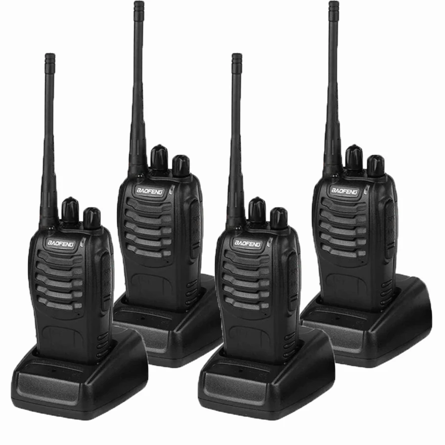 4PCS Baofeng BF-888S V2 Walkie Talkie Dual Band Portable Long Range UHF 400-470MHz  VOX Ham Two Way Radio For Hunting Hotel Walk