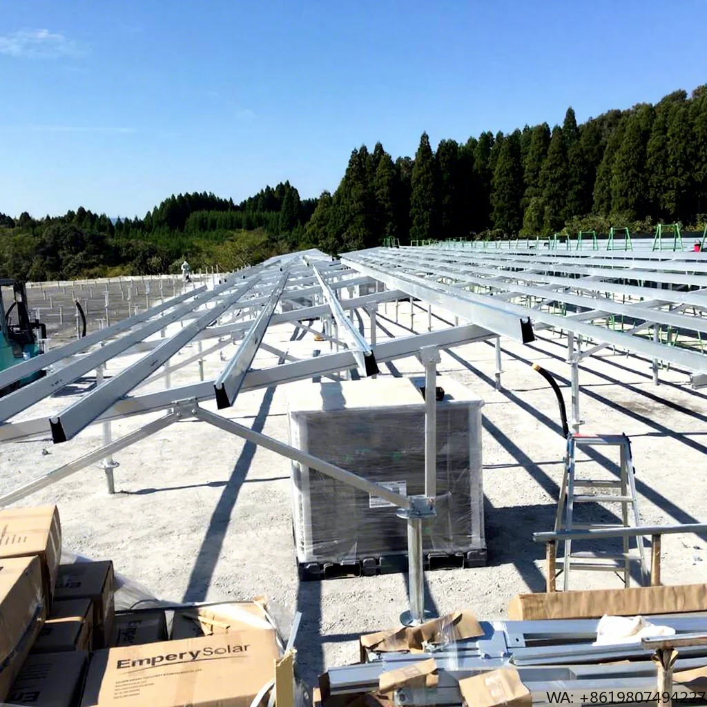 Solar Aluminum Alloy Ground Mounting System with Aluminum Brackets for Ground Use 60m/s Wind Load 1.4KN/m2 Snow Load