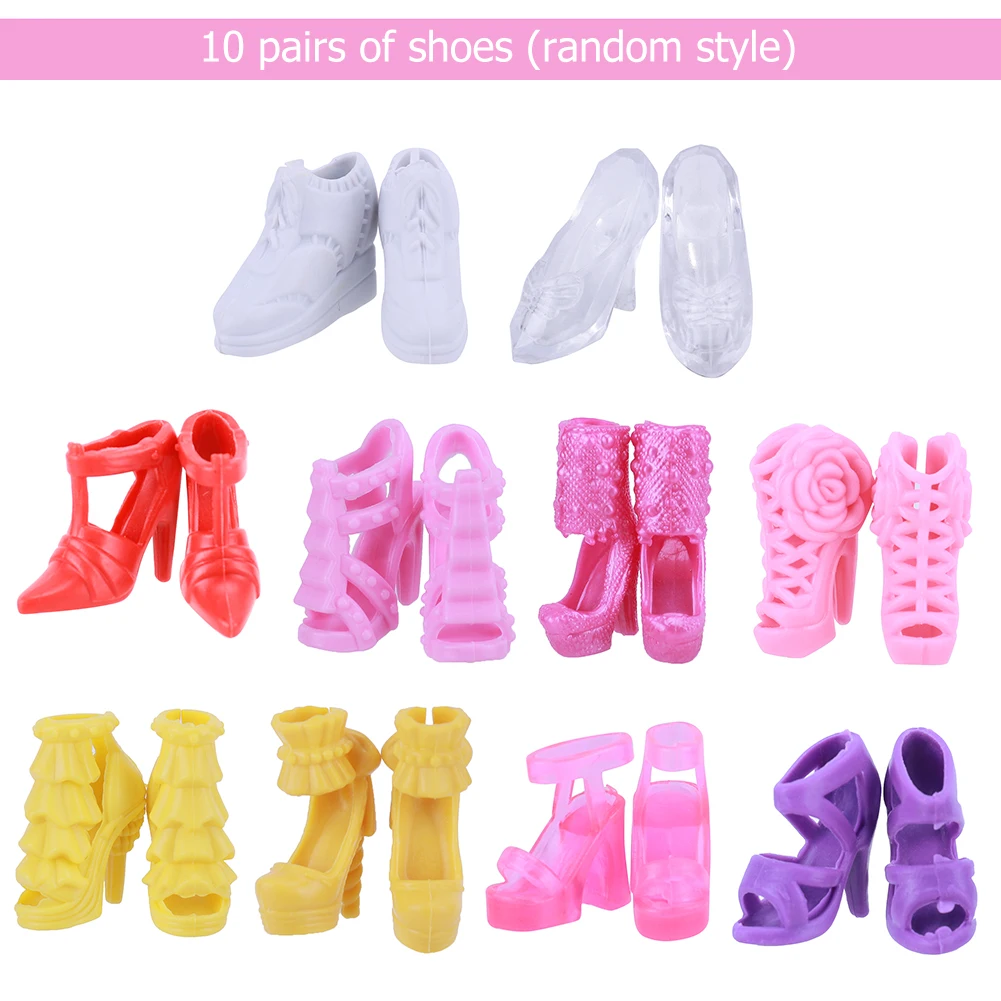 30pcs/set Doll Decorative Skirt Mini Doll Dress Up Set Props Color Random Accessories for Changing Clothes Game Girls Gift