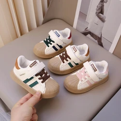 Children's shoes sneakers simple men's and women's baby soft bottom non-slip shell head board shoes children's casual shoes