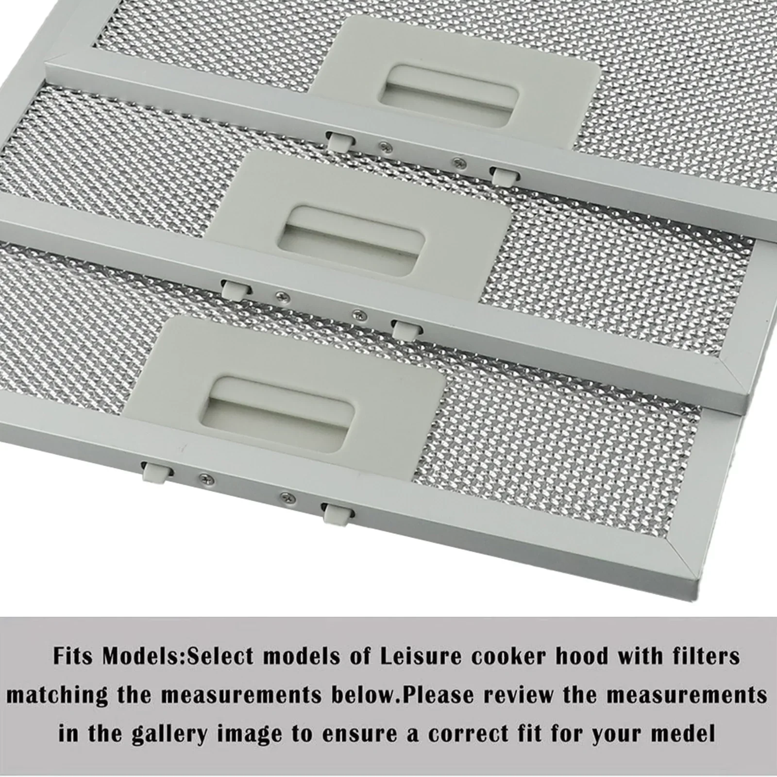 3pcs Aluminum Cooker Hood Metal Grease Filters Metal Mesh Extractor Vent Filter 310x250x9mm Kitchen Accessories