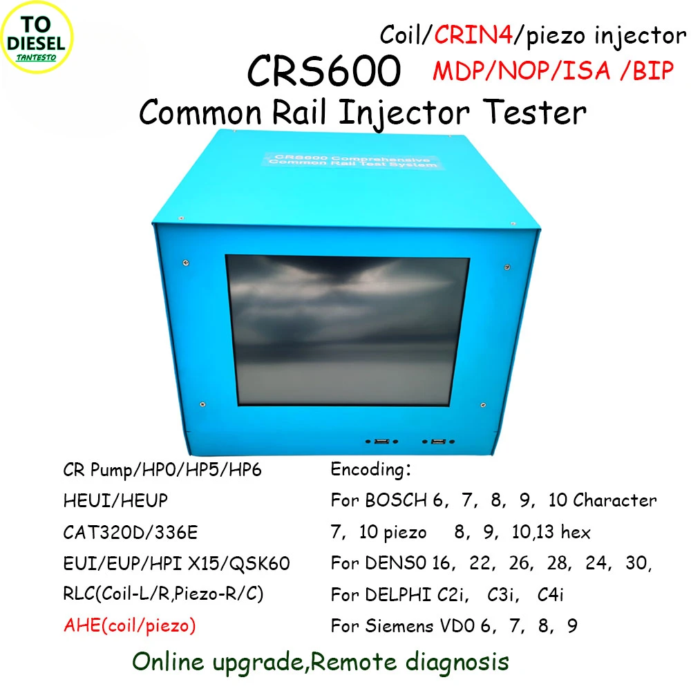 CRS600 With Touch Screen Diesel Common Rail Injector Test Fuel Pump EUI EUP HEUI HEUP AHE Dynamic Armature Stroke Tester