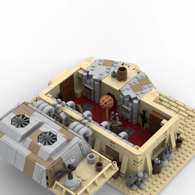 

Movie Scene Tatooine Grid Control Room MOC Street View Building DIY Model Large UCS Adults Toys Teens Building Block Toy Gift