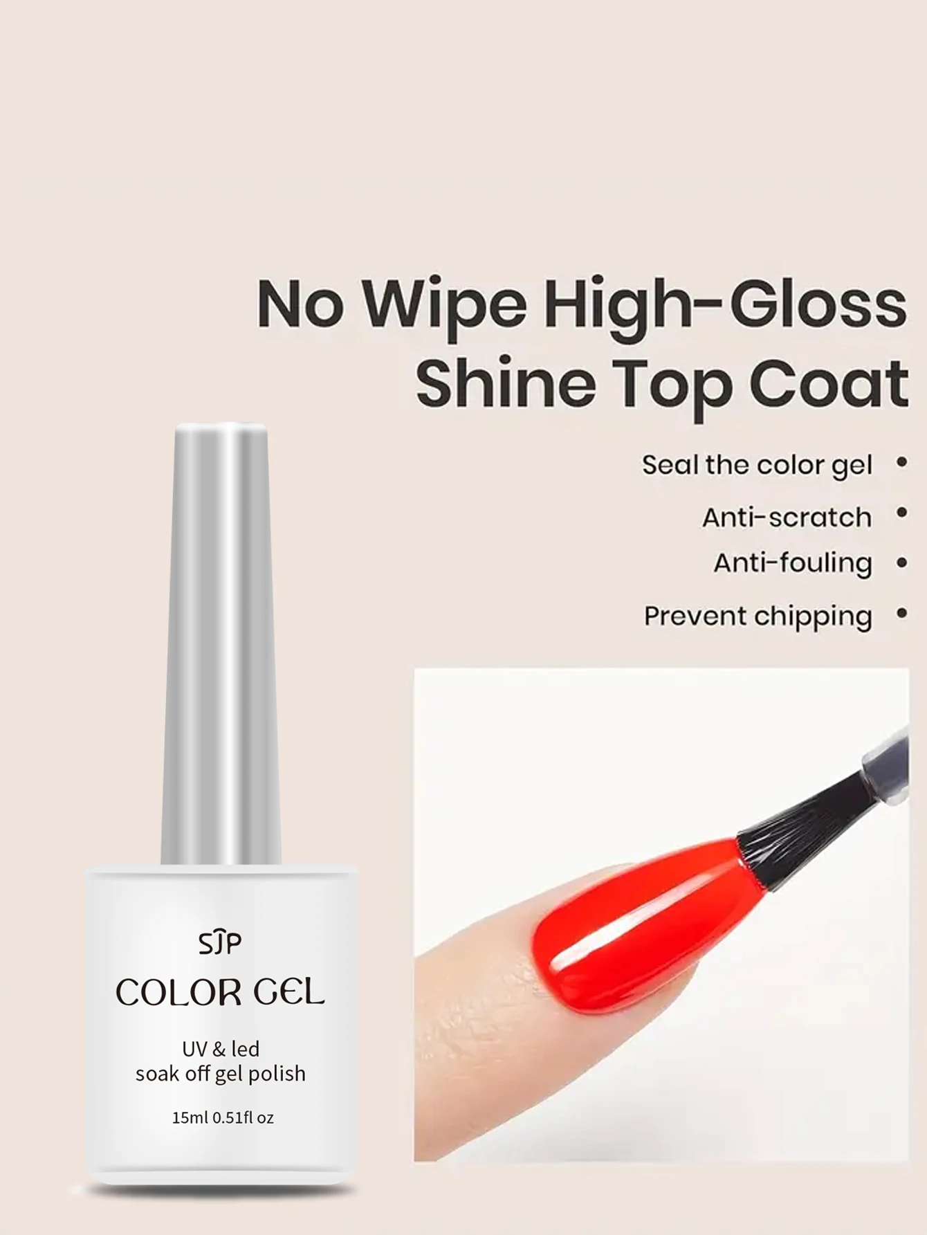 15ml Nail Builder Base Gel Strong Nail Glue No-Wipe Gel For Adhesive Tools Acrylic False Nail Tips Gel For Salon Home Nail Art D