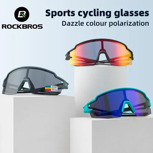 Imagen 2 del producto ROCKBROS gafas de bicicleta UV400 gafas de ciclismo pesca senderismo gafas de sol al aire libre gafas de ciclismo polarizadas MTB gafas de bicicleta de carretera