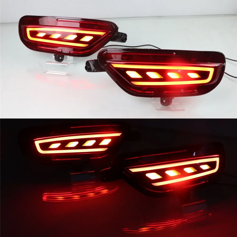 

July King Car Brake Lights Compatible for Mazda CX-5 2017-2021, Red Brake Light + Night Running Light + Streamer Turn Signals