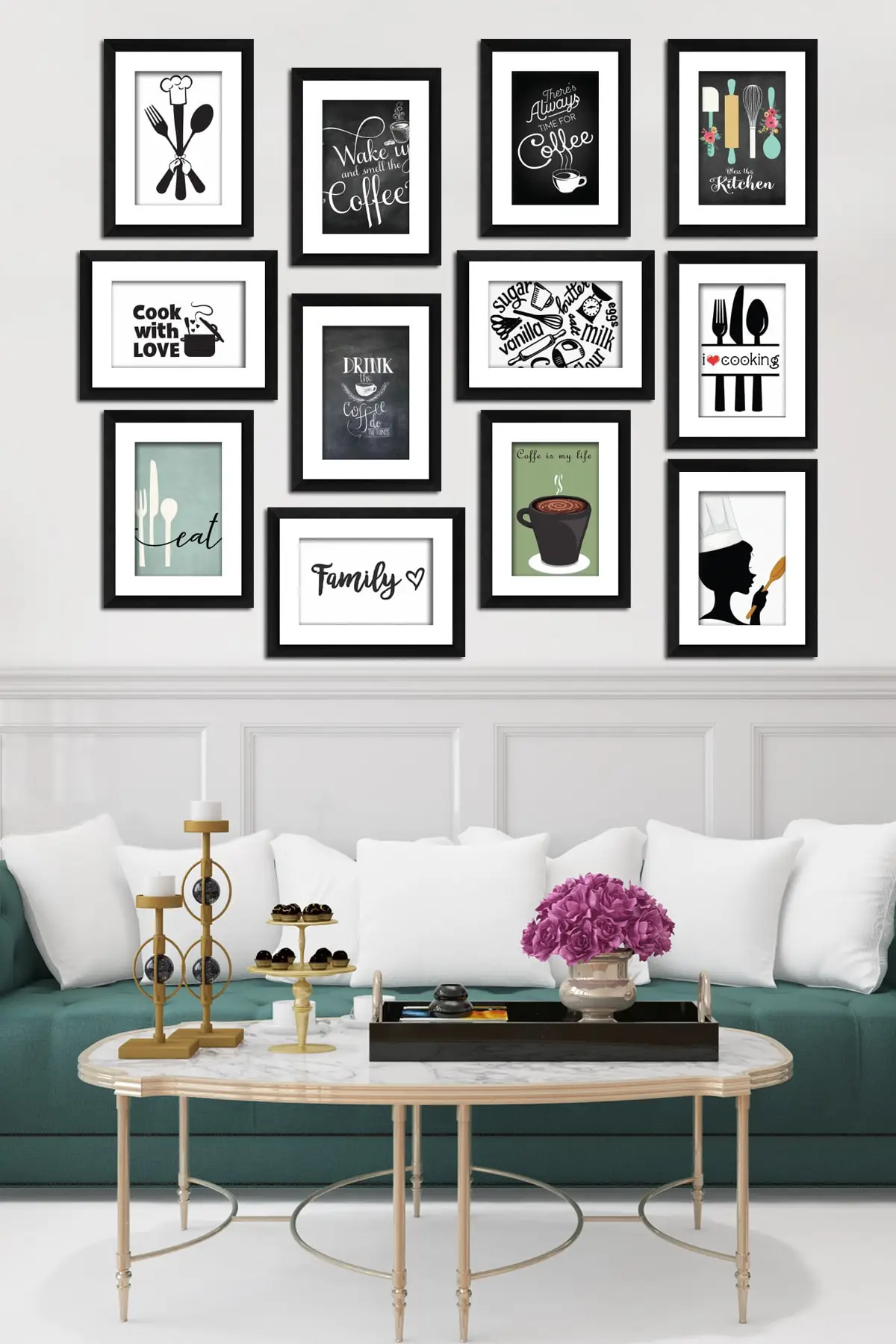 Modern Style Mdf table Mck004 12 piece