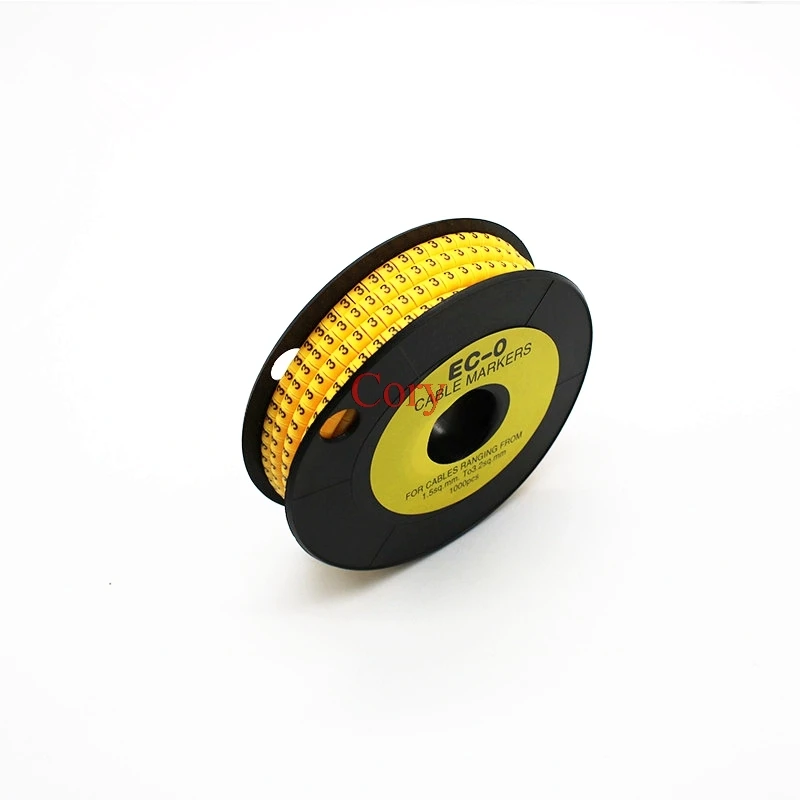 600pcs (Each50pcs ) EC-0 Cable Markers Letter 0 1 2 3 4 5 6 7 8 9 + - X for wire diameter 1.5sq .mm~ 3.0 sq.mm Cable Wire Marker
