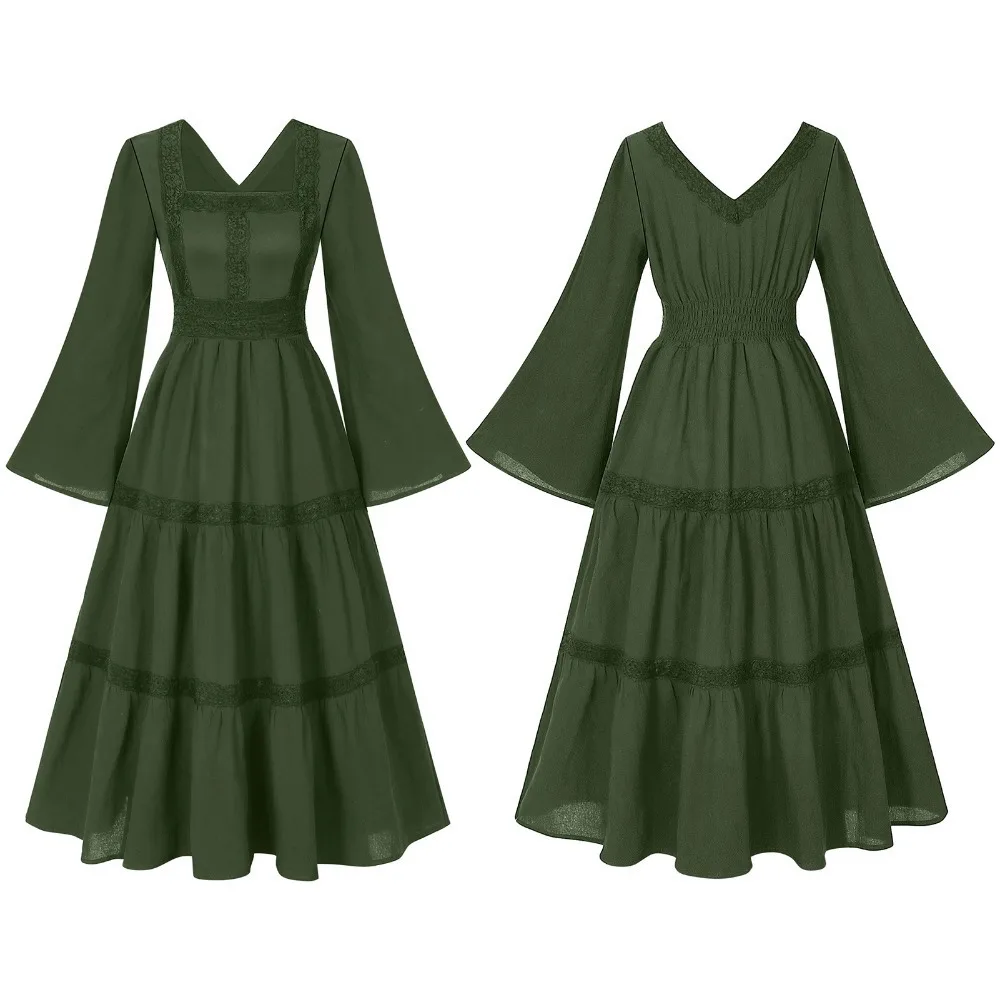 Костюм средневекового эпохи Возрождения на Хэллоуин — платье европейской викторианской эпохи, винтажное историческое платье для тематических вечеринок и ролевых игр