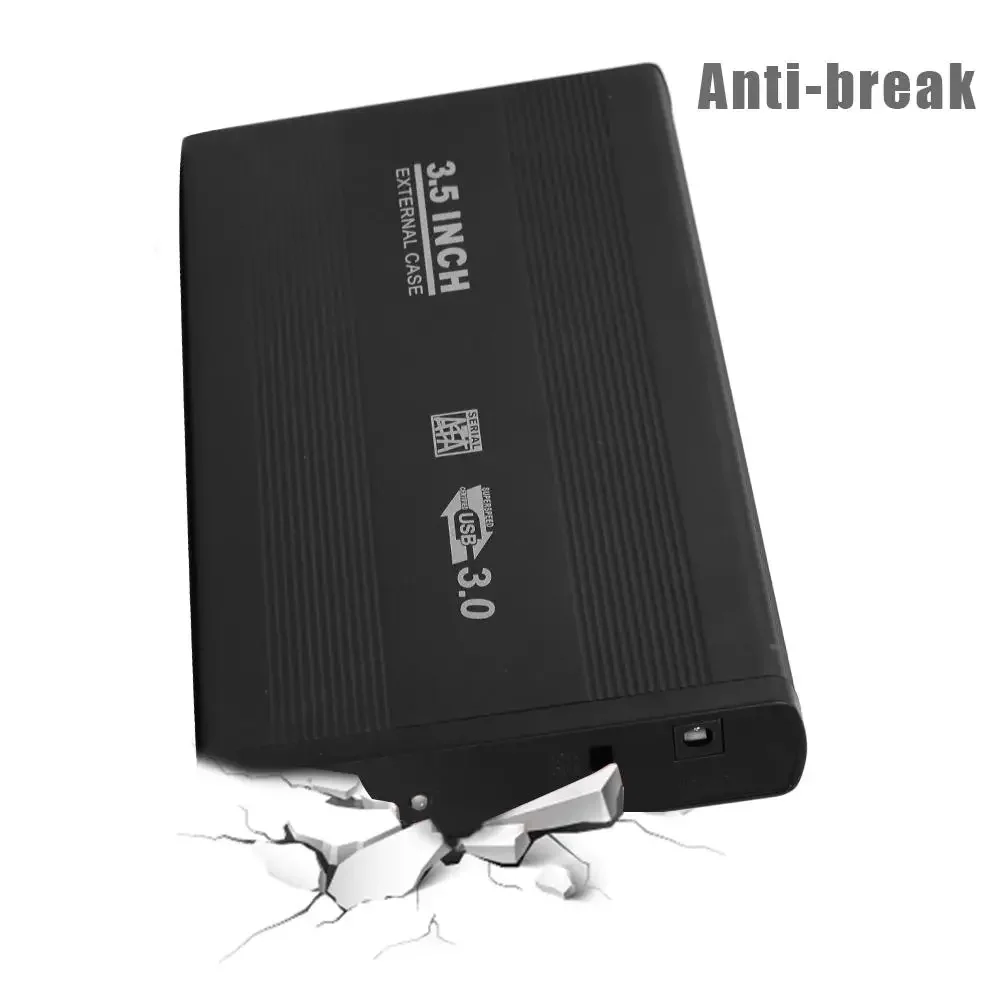 Carcasa de disco duro externo USB 3,5 SATA, caja de almacenamiento externo tipo C de 3,0 pulgadas, compatible con disco duro