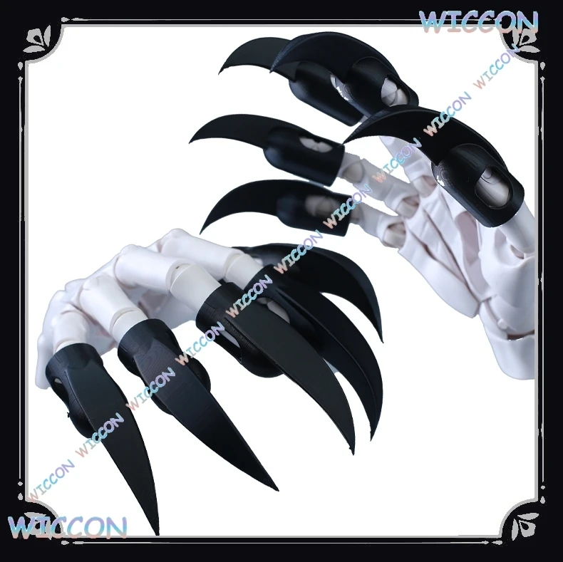 Animal Costume Fingernails Black Beast Claw Gloves Furry Paw Cosplay Accessories Halloween Werewolf Anime Role Play Prop Cosplay view 3