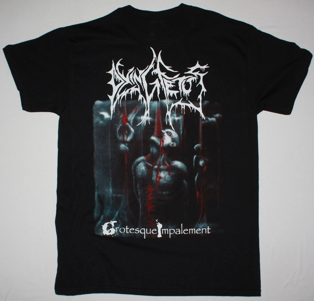 Nova camiseta DYING FETUS GROTESQUE IMPALEMENT, presente para fãs, camiseta unissex vintage, camisetas gráficas