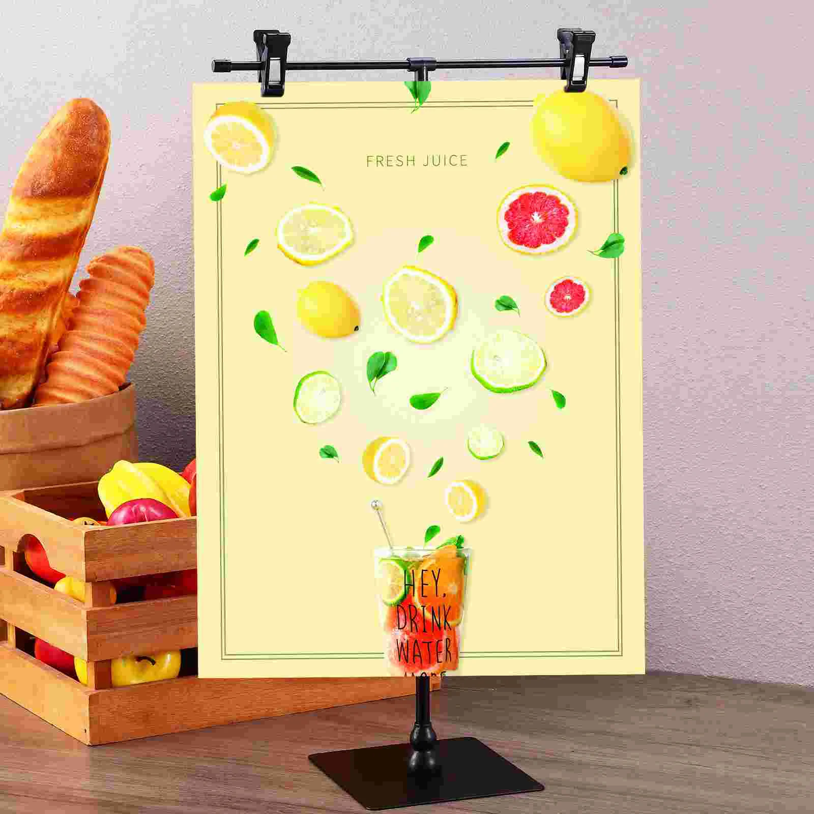 Adjustable Banner Stand Advertising Display Tripod Supermarket Poster Signage Stands For