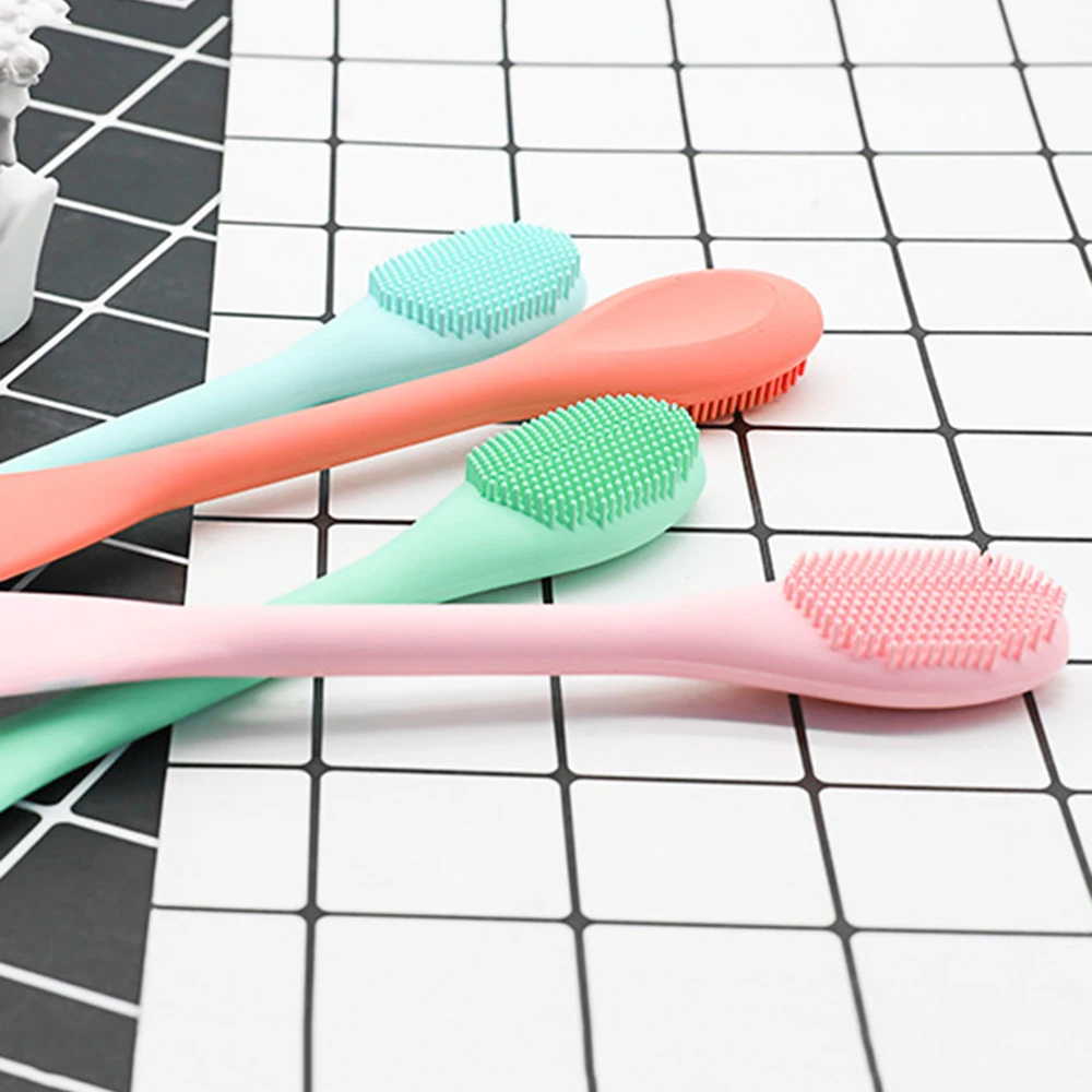 Soft Silicone Washing Brush Remover Face Exfoliating Pore Cleaner Brush Soft Nose Brush Pore Cleaner Skin Care Massager Beauty