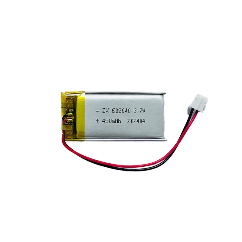 602040 3.7V 450mAh Lithium Polymer li-ion Rechargeable Battery For GPS MP3 MP4 MP5 Car DVR Tachograph headphone li ion cell