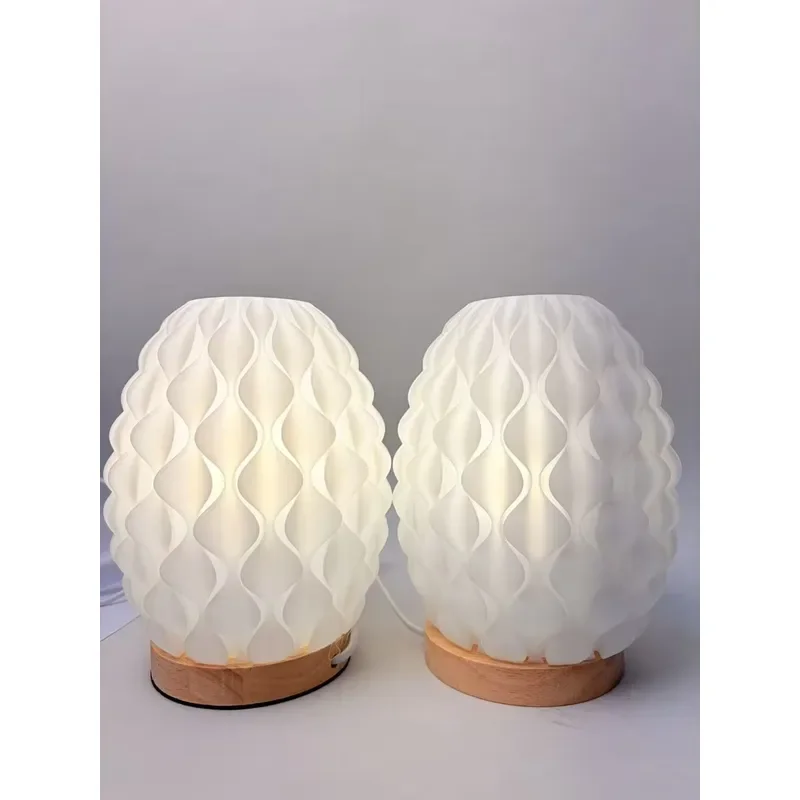 for  Designed Gloss 3D Printing Fashionable Geometric Pattern Lamp Flame Retardant Eco Friendly Plastic Beautifully