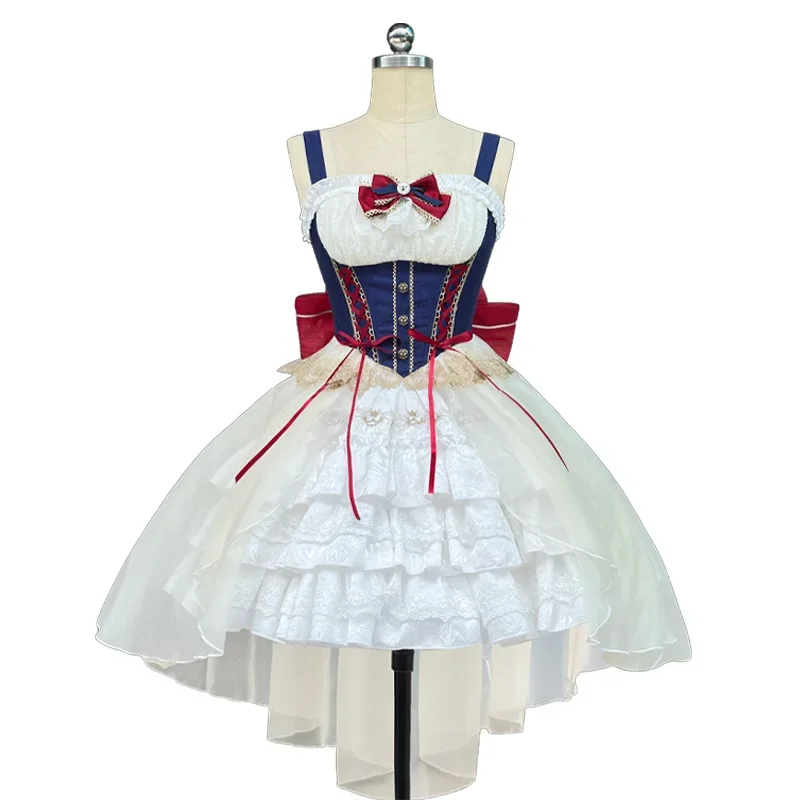 New Original Japanese Harajuku Bai Xueji Bow Stitching Hot Girl Fashion Lolita Temperament Kawaii Sweet JSK Dress