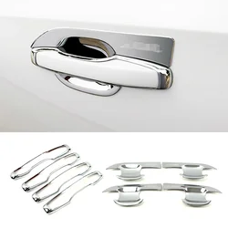 For Volvo XC60 2018-2022 Chrome Door Handle Cover Trim Door Bowl Frame Car Styling ABS Decoration Protection Sticker