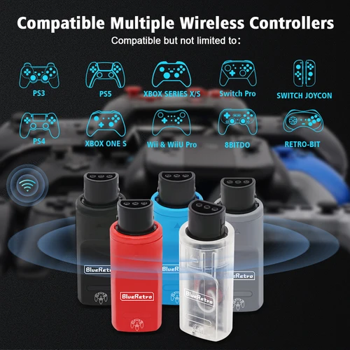 Imagen 2 del producto Adaptador de controladores de juegos inalámbricos RetroScaler BlueRetro para consola Nintendo 64 a PS3 PS4 PS5 8bitdo Ultimate Game Contorllers
