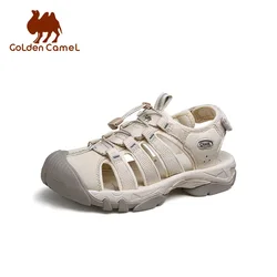 GOLDEN CAMEL Shoes for Men Women Baotou Summer Sandals Hollow Casual Shoes Breathable Outdoor Creek Sandals Couple Slippers