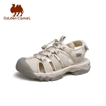 GOLDEN CAMEL buty dla mężczyzn kobiety Baotou letnie sandały Hollow obuwie oddychające odkryte sandały Creek kapcie dla par