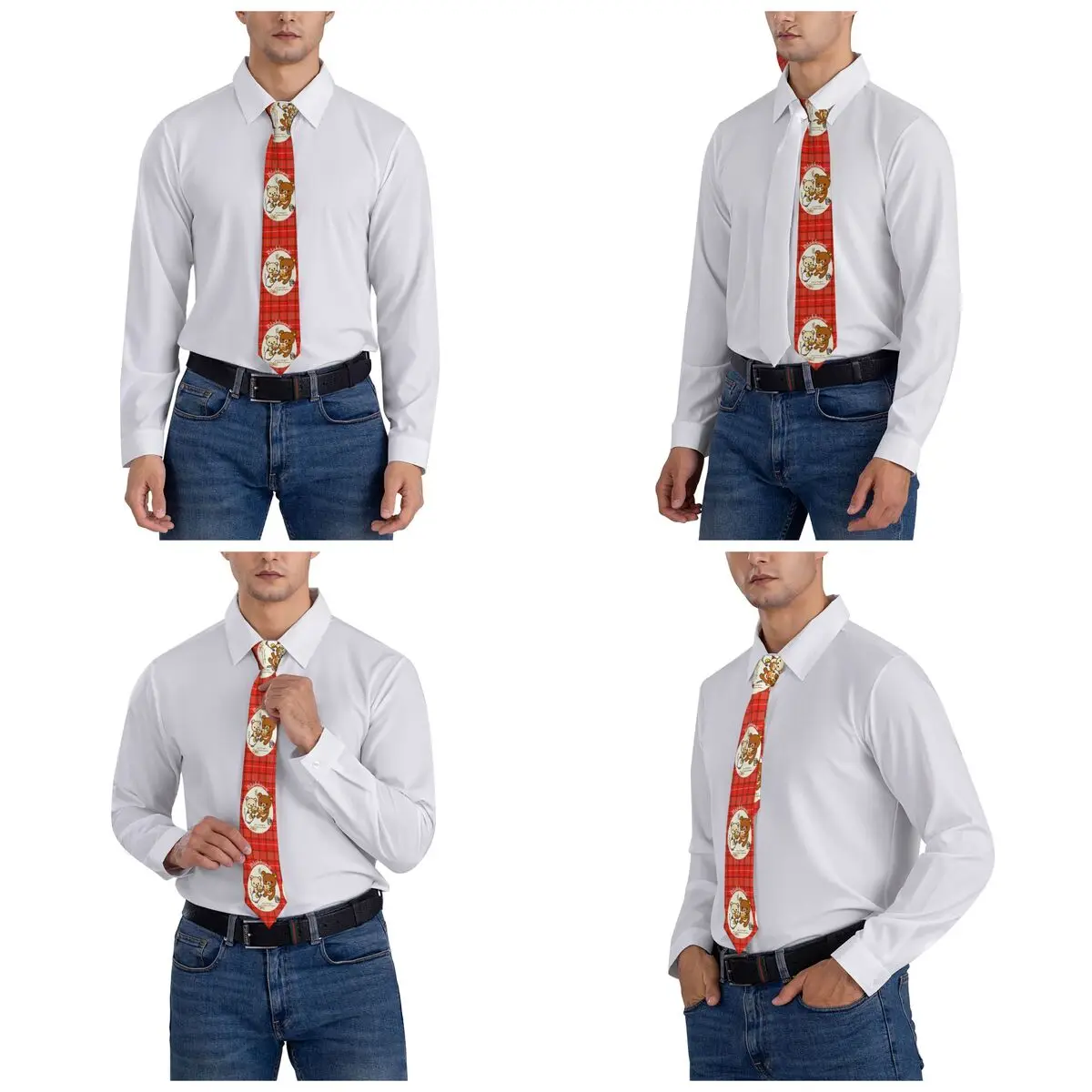 Rilakkuma الدب للجنسين ربطة العنق نحيل 8 سنتيمتر ربطة العنق الكلاسيكية للرجال الدعاوى اكسسوارات Cravat اكسسوارات الزفاف تأثيري الدعائم