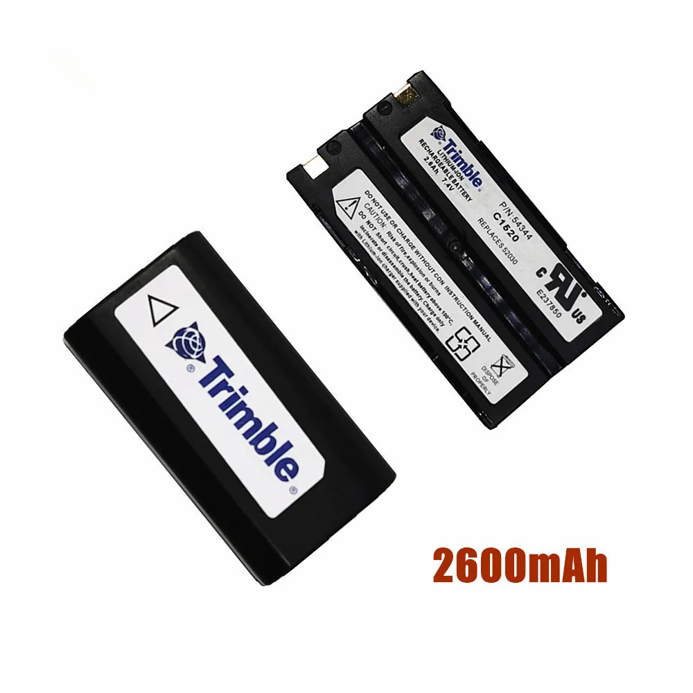 2pcs 2600mAh 7.4V battery for Trim ble 5700 5800 R7 R8 GPS 54344 MT1 RTK GNSS surveying Li-ion battery