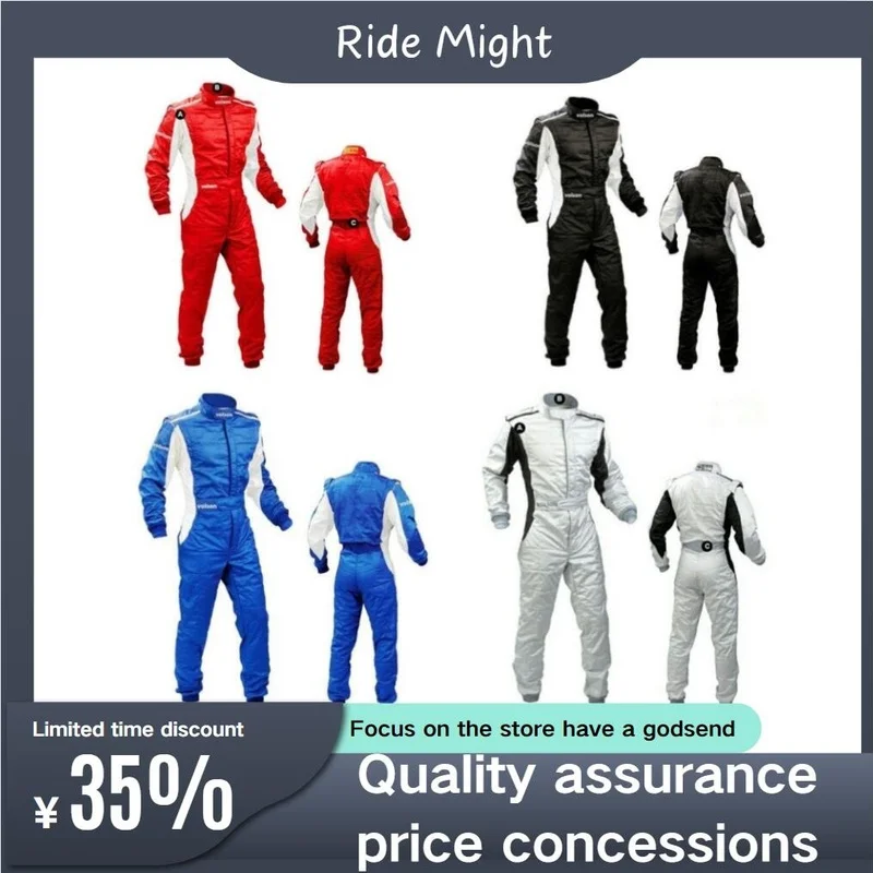 Four Season Car F1 Off Road Kart Kart One Piece Racing Suit Waterproof Adult And Children'S Wear Resistant Fashion Racing Suit