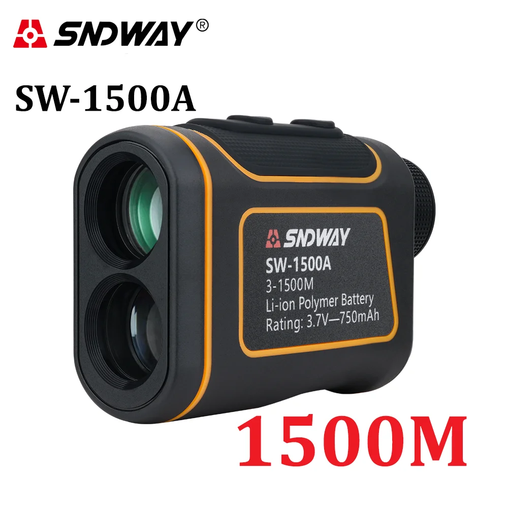 Imagem -02 - Sndway Telescópio Laser Range Finder Medidor de Distância Digital Caça Monocular Golfe Rangefinder Display Lcd Roleta Fita Métrica