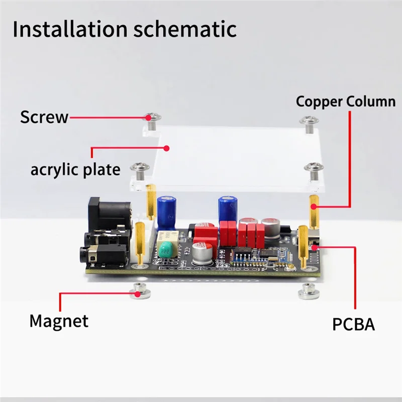 Y43A-QCC5125 Bluetooth 5.1 Lossless Decorder Board Aptx LDAC Wireless Adapter Lossless Hd Sound Quality Audio Decoder Board