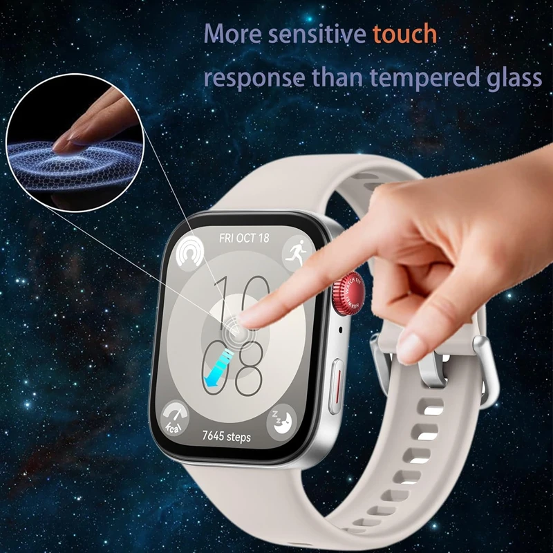 طبقة حماية لساعة هواوي Fit3 Fit4 4Pro SmartWatch واقي شاشة وليس زجاجي غطاء كامل سلسلة ساعات هواوي Fit 3 4/4Pro #4