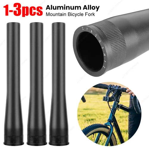 Imagen 1 del producto Reemplazo de tubo de dirección de aleación de aluminio, tubo de horquilla delantera de bicicleta, amortiguador cónico para bicicleta de montaña, tubo de cabeza de horquilla delantera de Gas y aceite