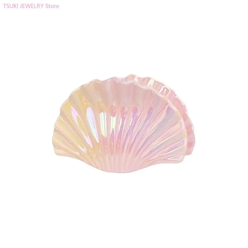 

62KE Nacreous Hair Claw Clip Hair Claw Seashells Adornment Clip Barrettes Headgear