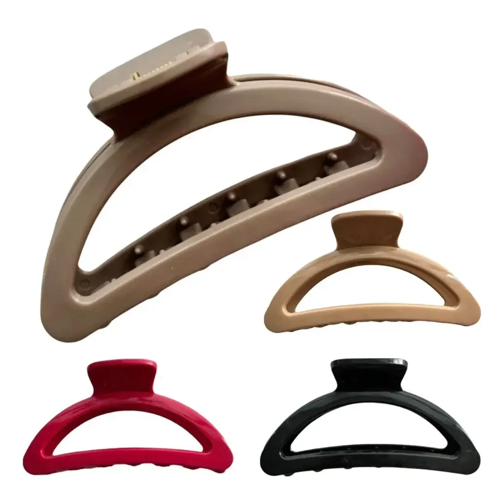 

Flexible Unsnappable Hair Claw Clips Soft Silicone Anti Collision Protection Shark Clip Comfortable Non-Slip Ponytail Hairpins