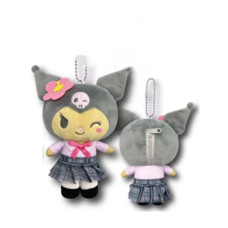 موضة جديدة سانريو أنيمي الأجهزة الطرفية اليابانية زي مدرسي مرحبا كيتي كورومي Jk سلسلة ظهره دمية لطيف المفاتيح فتاة الهدايا #3